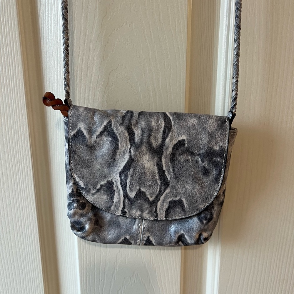 SALE! Banana Republic Italian leather python crossbody bag